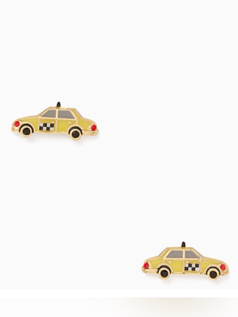Kate Spade “Ma Cherie” NYC Taxi Stud Earrings 🚕 NWT